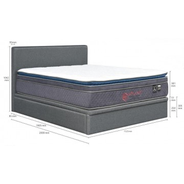 Faux Leather Storage Bed LB1182